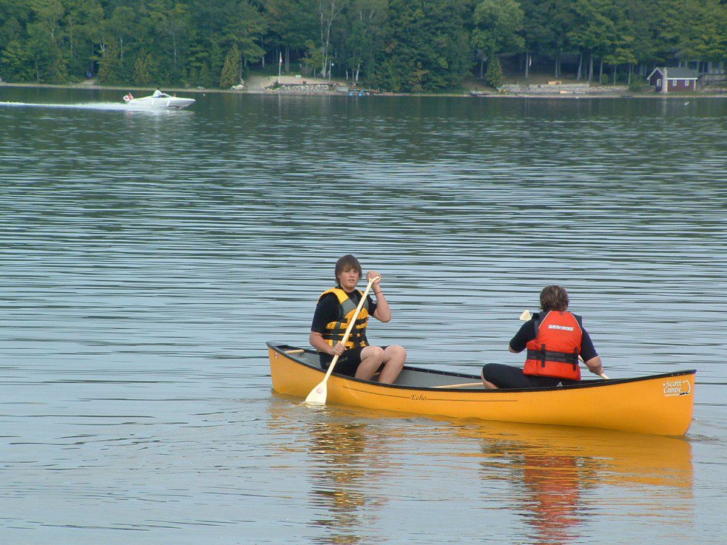 Canoeing on Miller Lake